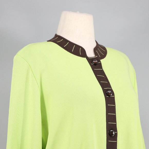 EXCLUSIVELY MISOOK Signature Knit Button Front Cardigan Sweater Size L - Picture 3 of 7